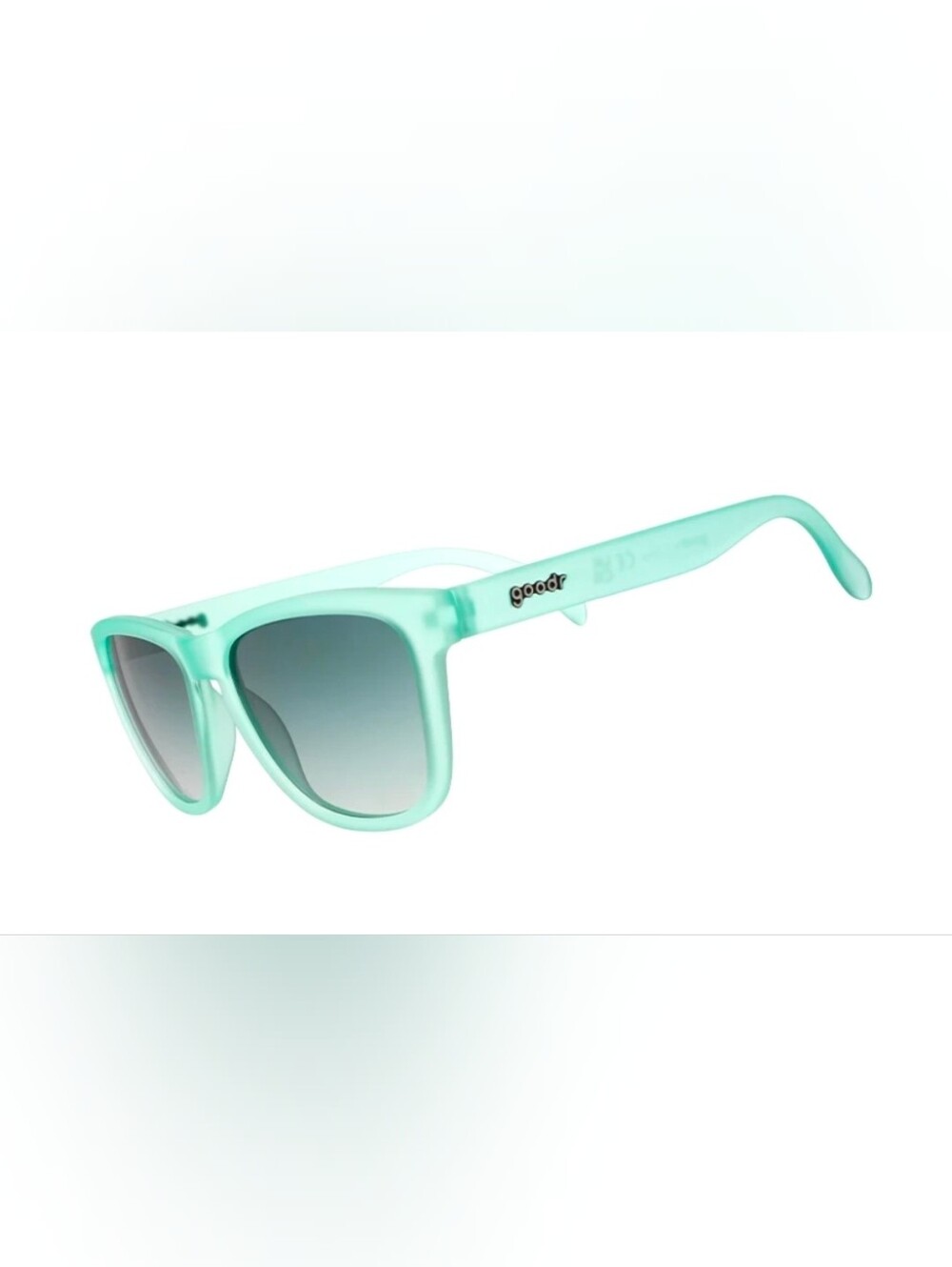 NEW Goodr OG Dinner Mint Debauchery Teal Sunglasses With Gray Gradient Lens